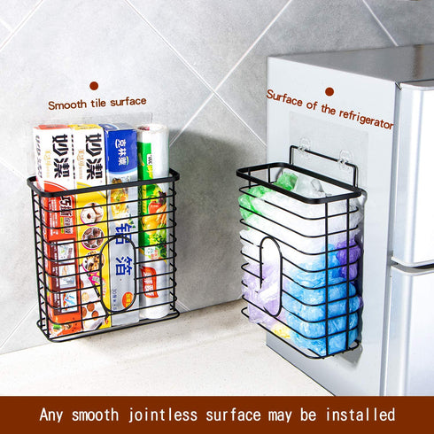 Easy Wall Mount Bag Saver,Plastic Shopping Bags Organizer,Kitchen Storage Organizer Holder or Basket,Grocery Plastic Bag Holder and Dispenser for Plastic Bags