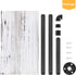 MOOACE Industrial Toilet Paper Holder Stand, Paper Pipe Tissue Roll Tower Holder for Bathroom, Washroom White Gray