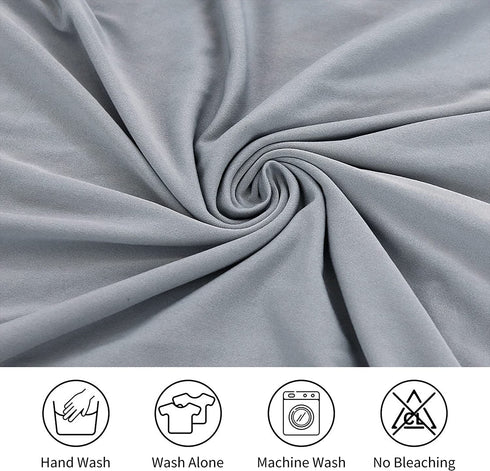 TMEOG 4/6Pcs Chair Cover Stretch Removable Washable Armless Dining Room Chair Protector Cover Seat Slipcovers Solid Color/Printed for Hotel,Ceremony,Banquet,Kitchen,Restaurant,Home