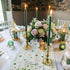 Chic D St.Patrick's Day Table Runner 13x70inch, Vintage Truck St.Patrick's Day Cotton Linen Spring Table Cloth Runners for Wedding Party Dinning Coffee Holiday, Farmhouse Style, Rustic Wood Gold Coin