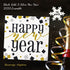 Unique 2022 Black Gold & Silver New Year Dinnerware Party Bundle | Square Dinner & Dessert Plates, Dessert Napkins | Decorations NYE Disposable Table Paper Set Supplies