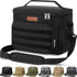 Insulated Lunch Box for Men Women - Leakproof Reusable Lunch Bag with MOLLE Webbing for Office Work School Picnic Gym, Freezable Cooler Tote Bag with Adjustable Shoulder Strap for Tactical Adult/Kids