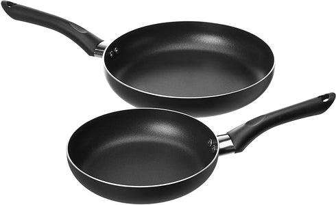 Amazon Basics 3-Piece Non-Stick Frying Pan Set - 8 Inch, 10 Inch, and 12 Inch