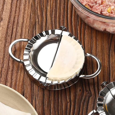 Dumpling Maker Stainless Steel Dumpling Mold Dumpling Mould Set, for ravioli maker Empanadas Pastry Pie DIY Handmade 9 Pieces Sets Kitchenware