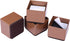 Ezprotekt Upgrade Bed Risers Heavy Duty Furniture Risers for Sofa Table Couch Lift Height of 1.2 Inches, Bottom Pad Protect Floors, Solid Steel Offer Strong Support, Set of 4, Square Brown