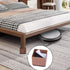 Ezprotekt Upgrade Bed Risers Heavy Duty Furniture Risers for Sofa Table Couch Lift Height of 1.2 Inches, Bottom Pad Protect Floors, Solid Steel Offer Strong Support, Set of 4, Square Brown