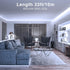 Onforu White LED Strip Lights, 32.8ft Super Bright Dimmable Tape Light Kit, 600 LEDs Daylight Bright Christmas Rope Light, Flexible Strip Lighting 6000K for Mirror, Under Cabinet, Home, Bedroom