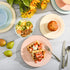 Gibson Home Brist Melamine Dinnerware Set, Service for Four (12pcs), Pastels