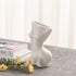 Feminine Body Vases, Feminine Curve Vases,Unique Undressing Look,Decorative Vases, Creative Floral Vases, Ceramic Vases for Modern Bohemian Home Decoration, (Birthday Gifts, (White)