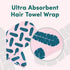 Coco & Eve Hair Towel Wrap. Microfiber Hair Turban for All Hair Types