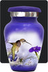 Hummingbird Keepsake Urn Purple - Mini Cremation Urn with Premium Box & Bags - Memorial Urn for Human Ashes - Honor Your Loved One with Small Purple Urn - Perfect Bird Urn for Adults & Infants