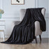 Walensee Fleece Blanket Plush Throw Fuzzy Lightweight (Queen Size 90x90 Black) Super Soft Microfiber Flannel Blankets for Couch, Bed, Sofa Ultra Luxurious Warm and Cozy for All Seasons