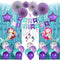 Mermaid Party Supplies, 50 pcs Mermaid Party Favors - Banner, Balloons, Hanging Swirl, Foil Curtains, Paper Fans, Sea Theme Decorations for Girl's Party and Baby Shower Party