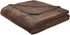 Amazon Basics Fuzzy, Micro Plush Fleece Blanket, All Seasons -Twin, Brown