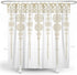 DESIHOM Gold Boho Mandala Shower Curtain Bohemian Theme Medallion Shower Curtain Polyester Fabric-72" x 72"