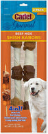Cadet Gourmet Beef Hide Shish Kabob Dog Treats Beef Hide X-Large 10" (2 Count)
