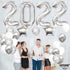 Silver 2022 Balloons Numbers Set - 40 Inch, 2022 Graduation Balloons, Confetti | Silver Graduation Decorations 2022, Graduation Party Decorations, Graduation Party Supplies | Class of 2022 Decorations