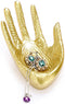 ELLDOO Buddha Hand Jewelry Tray Rings Holder Jewelry Display Hand jewelry Holder Trinket Dish Storage Decoration ,Gold