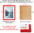 11x14 Picture Frames Red Display Picture Frame A4 Solid Wood with Mat Wooden Photo Frame for Wall Hanging or Table Top Home Decoration-11x14 Red(1 Pack)