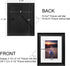 Upsimples Home 8x10 Picture Frame, Real Glass and Composite Wood for Wall or Tabletop Display, Display 5x7 Frame with Mat or 8x10 Without Mat, Hanging Hardware Included, Set of 4, Black