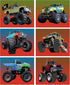 Monster Truck Poster Prints - Set of 6 (8 inches x 10 inches) Photos - Kids Wall Art Decor