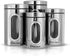 Simpli-Magic 4-Piece Stainless Steel Canisters with Window
