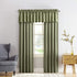 Sun Zero Barrow Energy Efficient Rod Pocket Curtain Single Panel, 54" x 84", Sage Green