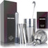 Cocktail Shaker Set, Bartender Kit Shakers Bartending with 24 oz Stainless Steel Martini Shaker and Strainer, Measuring Jigger, Mixing Spoon, Muddler and Liquor Pourers, Alcohol Shaker Cocktail Mixer