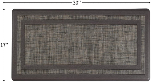 Asvin Premium Kitchen Mat, Waterproof Anti Fatigue Kitchen Rug, Cushioned Non-Slip Textilene Surface Kitchen Floor Mat for Home, Office, Indoor, 17"x30"