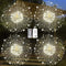 4 Pack 120 LED Firework Copper Wire Hanging Starburst Fairy Lights 8 Modes Remote Waterproof for Christmas Home Party Wedding Garden Xmas Patio Bedroom D©cor Indoor Outdoor Decorations (Warm White)