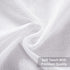 MIULEE 2 Panels 72 Inch Length Natural Linen Sheer Window Curtains Elegant Solid White Drapes Grommet Top Window Voile Panels Linen Textured Panels for Bedroom Living Room (52 x 72)