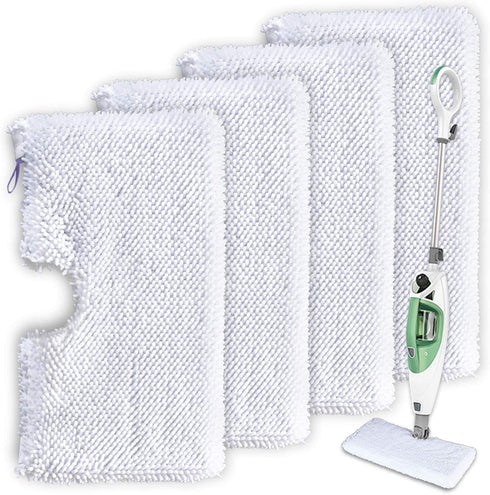 Mop Pads Compatible with Shark Steam Pocket Mop Professional Fit Series S3500 S2901 S2902 S3455K S3501 S3550 S3601 S3801 S3901 S4601 S4701 SE450 - Replacement Microfiber Cloth Head Covers 4 Pack ®