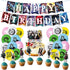 Demon Slayer Birthday Party Supplies 46PCS Japanese Anime Theme Decorations for Boys Dorm 20pcs Balloons, 1pc Happy Birthday Banner, 24pcs Cupcake Toppers, 1pc Huge Manga Cake Toppers for Fans