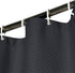AooHome Waffle Weave Patttern Polyester Shower Curtain with Weighted Hem, Standard Size Heavy Duty Shower Curtain with Hooks, Charcoal, 72x72 Inch