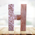 Decorative Wood Letter | Standing and Hanging Wooden Alphabets Block for Wall Decor | Shabby Chic Wood Block Letter for Wall Table | Alphabet Letter for Home Bedroom Birthday Housewarming Party