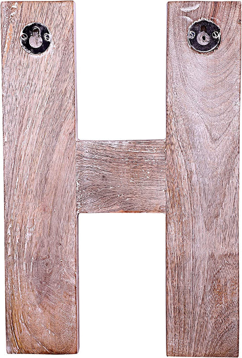 Decorative Wood Letter | Standing and Hanging Wooden Alphabets Block for Wall Decor | Shabby Chic Wood Block Letter for Wall Table | Alphabet Letter for Home Bedroom Birthday Housewarming Party