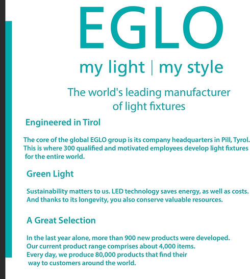 EGLO 20131A Troy Wall Sconce, Matte Nickel, 11.80x7.10x6.25