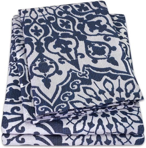 1800 Thread Count Sheet Set Soft Egyptian Quality Brushed Microfiber Sheets Luxury Bedding Set with Flat Sheet, Fitted Sheet, 2 Pillow Cases