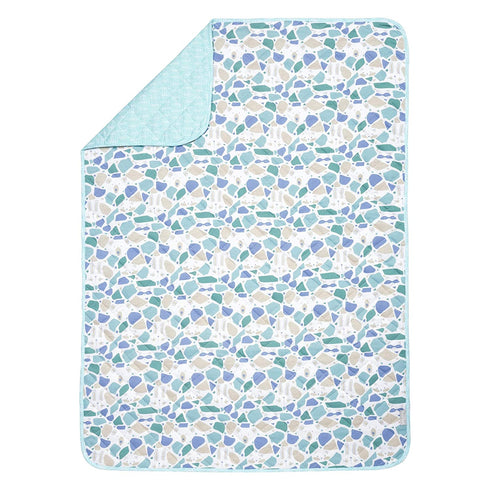 Trend Lab Quilted Jersey Baby Blanket, Terrazzo Forest