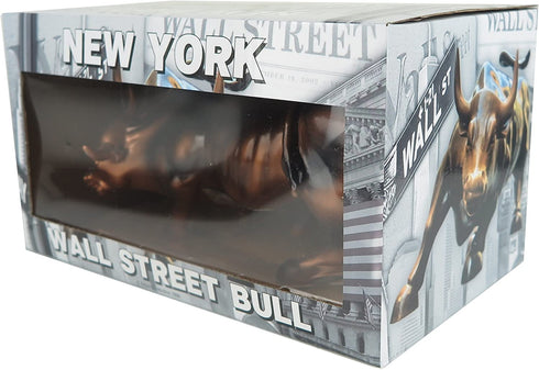 Official Bronze Wall Street Bull Stock Market NYC Figurine Statue (Small 3.5")