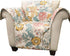 Lush Decor Sydney Furniture Protector-Floral Leaf Garden Pattern Armchair Cover-Blue and Yellow, Chair, Blue & Yellow