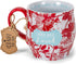 You Are Loved Crimson Floral 13 Ounce Ceramic Mug
