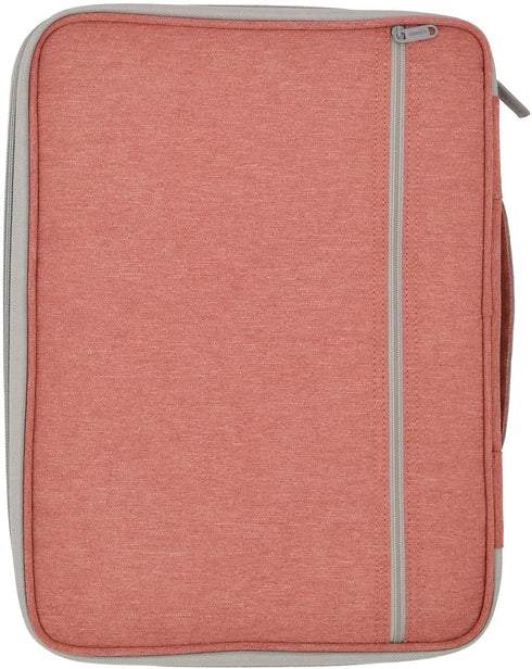 El-fmly A4 Document Portable Organizer Bag Waterproof Portfolio Office Zipper Case Travel Multi-Function for Passport ID Card Notebook Ipad