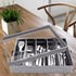 Flatware Storage Case - 5 Compartment Tableware Cutlery Container Chest with Removable PVC Lid and Easy to Carry Handles,Large Capacity Utensils,Silverware,Flatware Box(Light Grey)