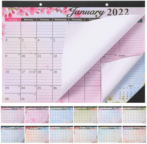 Desk Calendars 2022-2023 Desktop Monthly Calendar 2022, 17 x 12 Inch, January 2022 - June 2023 Monthly Calendar with Notes for Planning and Organizing, 18 Months
