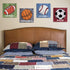EXCELLO GLOBAL PRODUCTS 4 Pack of 12x12 Wall Hanging Sports Signs