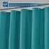 Barossa Design Soft Microfiber Fabric Shower Liner or Curtain with Embossed Dots, Hotel Quality, Machine Washable, Water Repellent, Turquoise, 70 x 72 inches