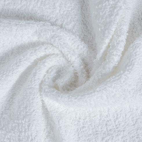Softolle 100% Cotton Ring Spun Wash Cloths Bulk Pack of 24 Pieces Washcloths 12x12 Inches Wash Cloth for Face, Highly Absorbent, Soft and Face Towels (White)