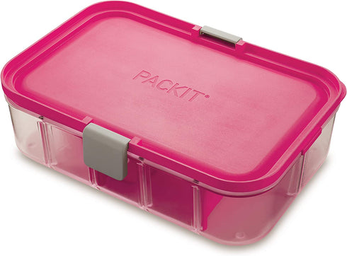 PackIt Flex Bento Food Storage Container, Ripe Raspberry