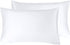 CALIFORNIA DESIGN DEN Silky Smooth and Soft Cases for Hair & Skin, Fabric from 100% Bamboo, Set of 2 Cooling Bamboo Pillow Cases Standard Size, Fits Standard & Queen Pillows, Rayon (Bright White)
